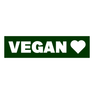 Vegan Decal (Dark Green)